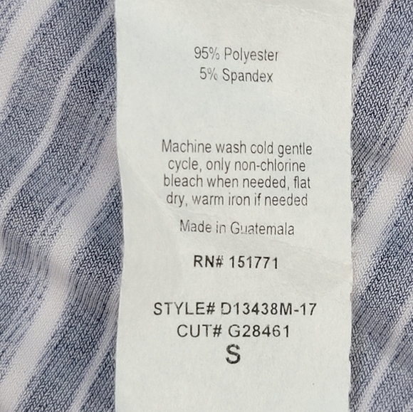 KAILEIGH FOR STITCH FIX Women's Size small navy and white faux wrap mini dress - Picture 4 of 9